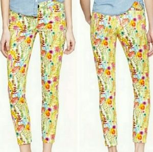 NWT J.Crew Liberty Arts Toothpick Tresco Floral Pants 27